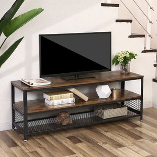 Wrought iron and wood tv deals stand